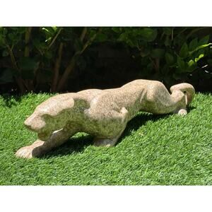 Vintage Royal Haeger Pottery 23" Long Glaze Ceramic Panther Figurine Sculpture